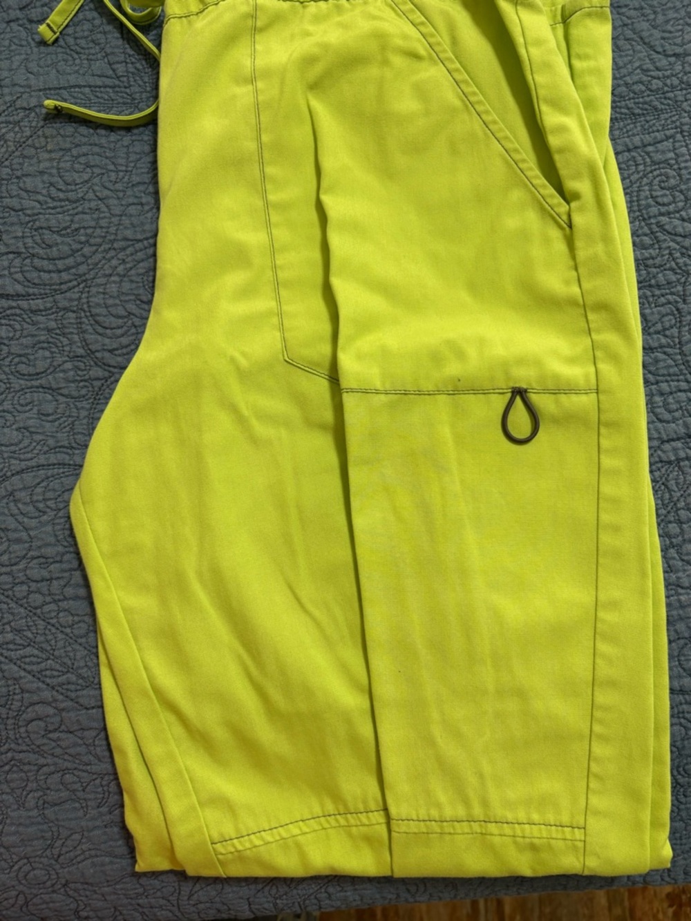 Women’s Lime Green Utility Pants -3 pair scrub pants bundle